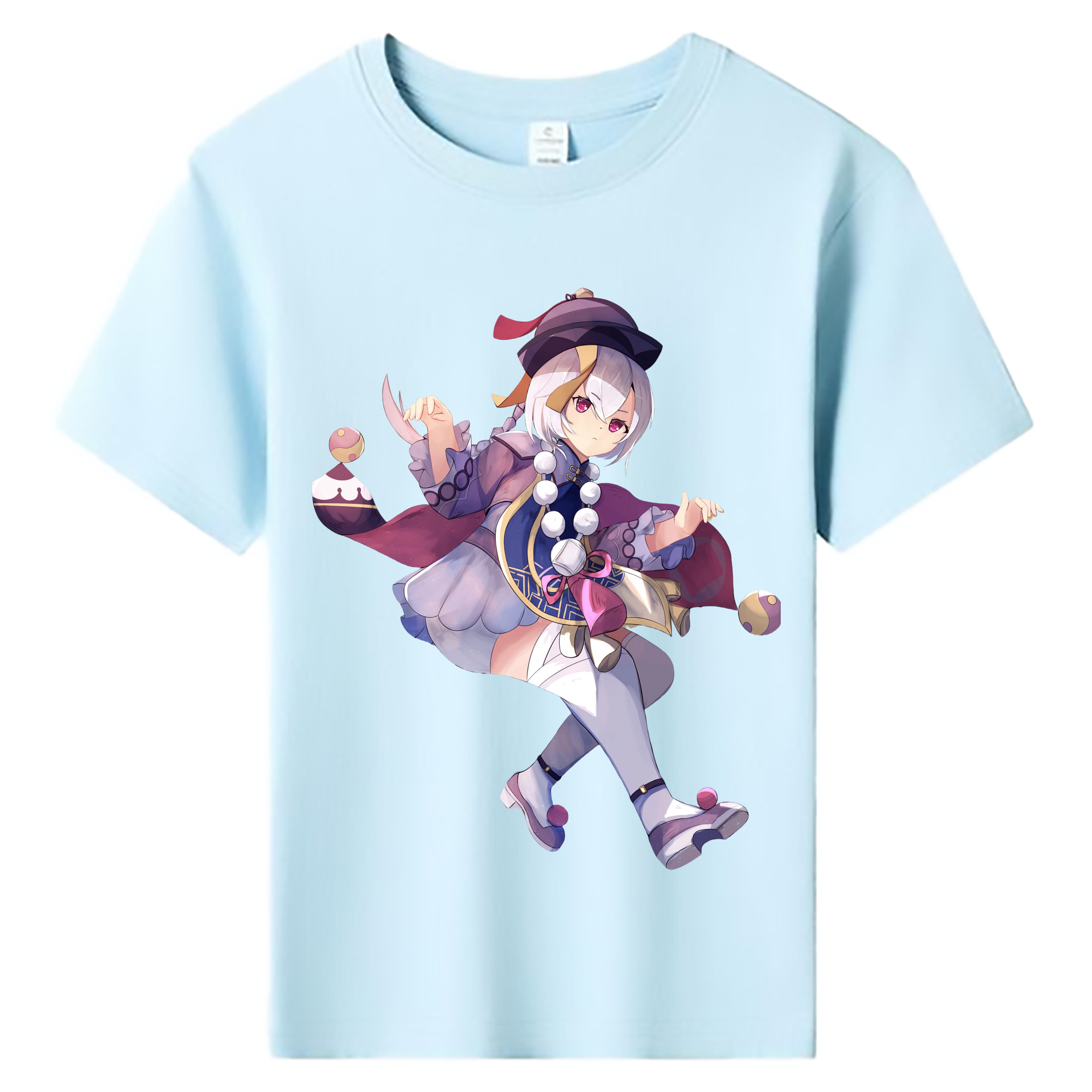 げんし神 七七 なな  genshin Nana 綿100％キッズTシャツ（フロントプリント）